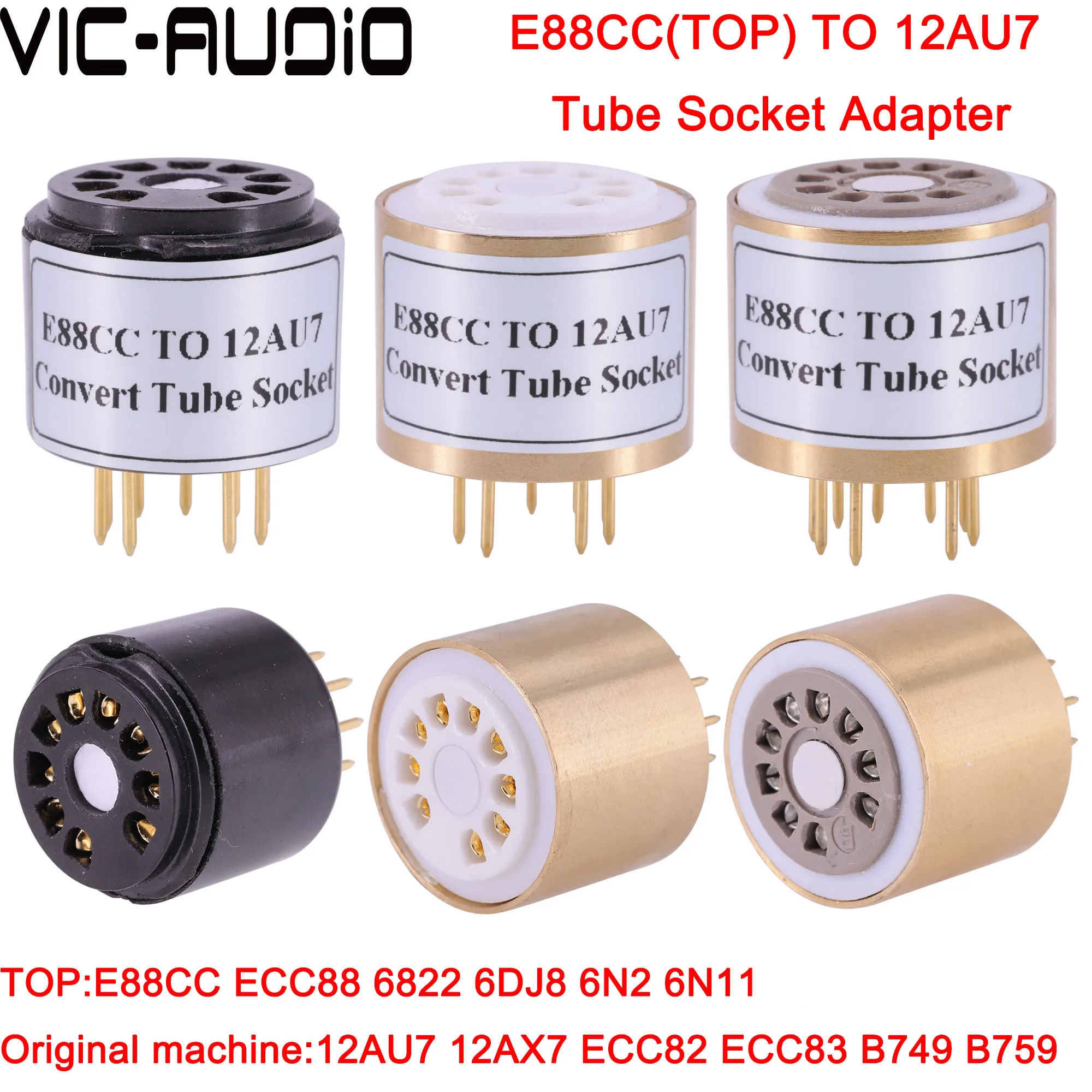 1 шт. E88CC ECC88 от 6922 до 12AU7 12AX7 ECC82 ECC83 6 3 В вакуумный трубчатый усилитель DIY Hi-Fi адаптер