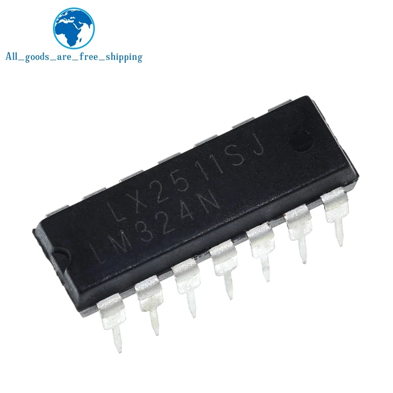 10 шт. LM324N DIP14 LM324 DIP 14 Новый и оригинальный IC|op amp|lot lotlot 10pcs |