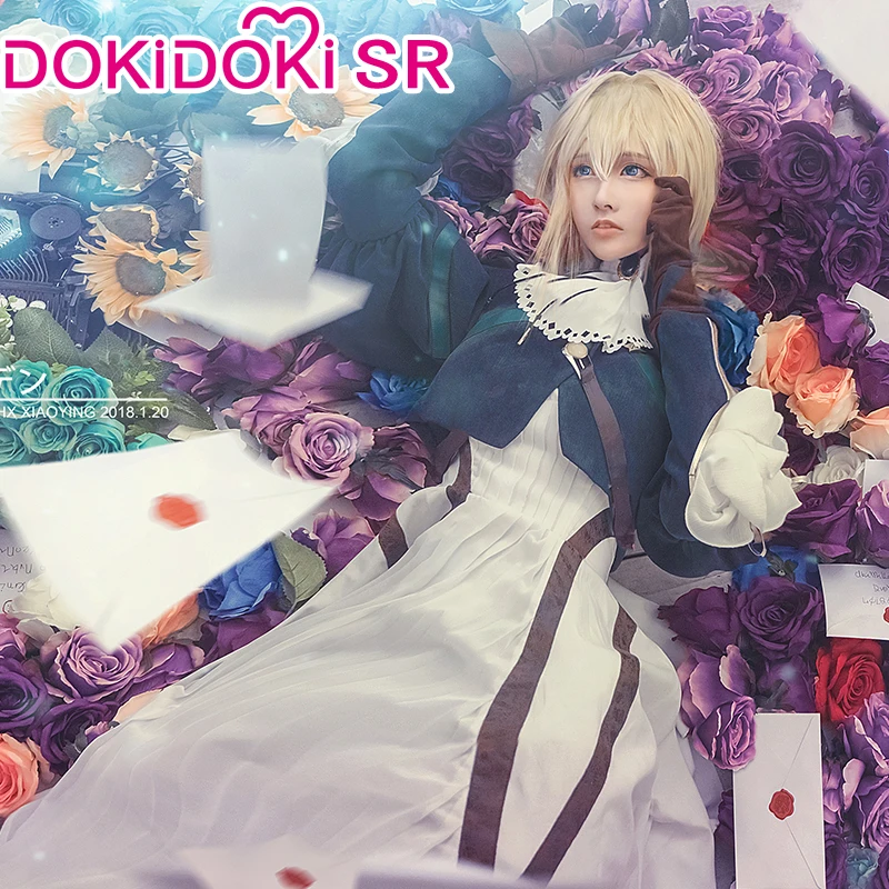 PRE-SALE DokiDoki-SR аниме фиолетовый Evergarden косплей Женский костюм |