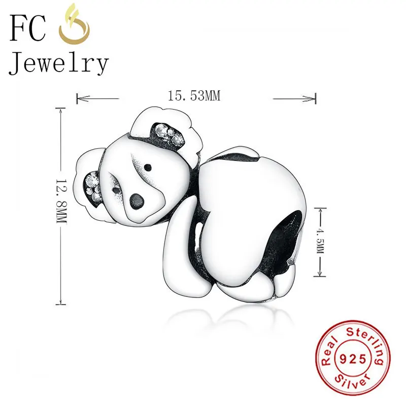 FC1283 FC ювелирное изделие, браслет Pandora,, 925, серебро, золото, рыба, Русалка, камбала, бисер, ручная работа, Berloque, новое поступление - Цвет: FC1283