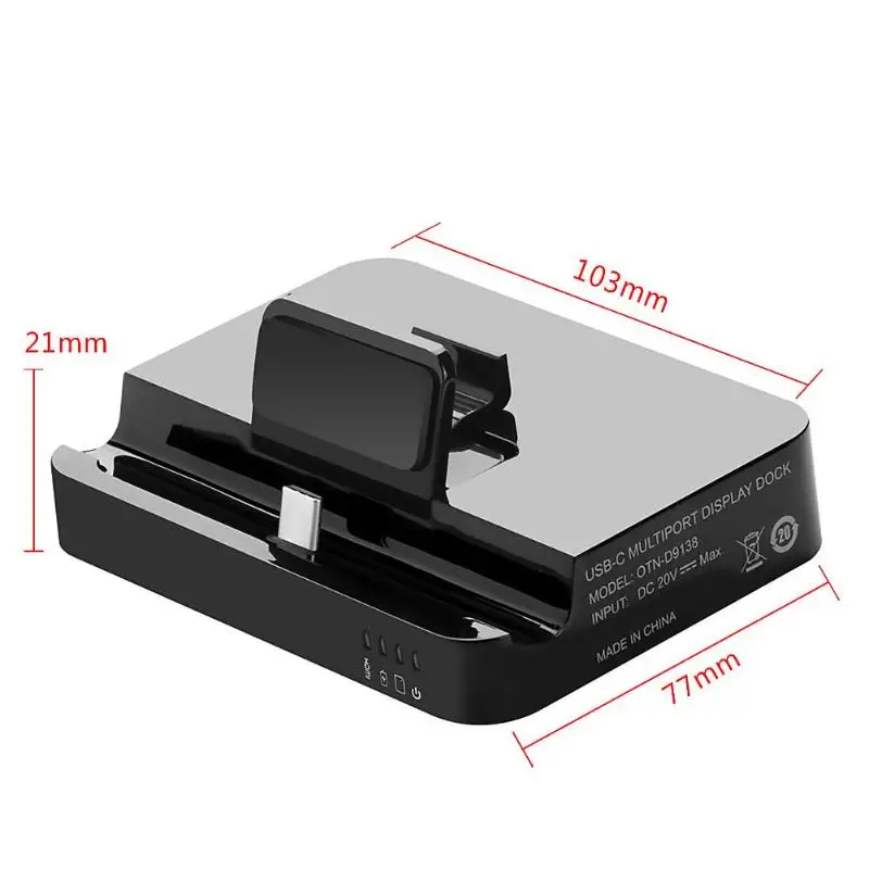 Прочный адаптер Многофункциональный твердый Цвет Тип C на HDMI концентратор видео конвертер Расширение базы USB3.0 TF устройство чтения карт памяти