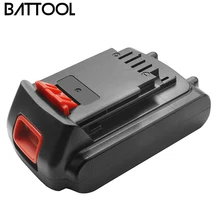 Bateria recarregável de íon de lítio, reposição para bateria preta e decorativa lb20 lbx20 lbx20 lbxr20, 18v/20v/3000mah ferramentas de bateria