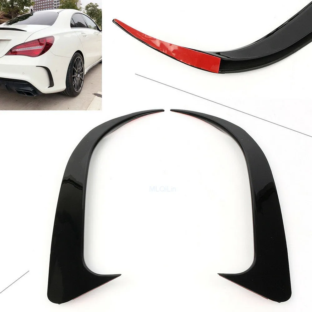 ABS черный Задний Canard/вентиляционное отверстие Накладка для Mercedes-Benz CLA200/220/CLA250