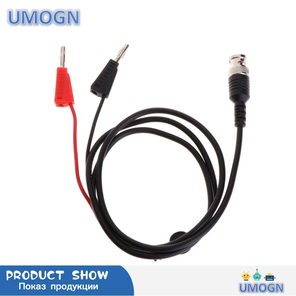 

Новейший BNC Q9 на двойной 4 мм Штабелируемый штекер типа банан с гнездом Тестовые провода зонд кабель 100 см