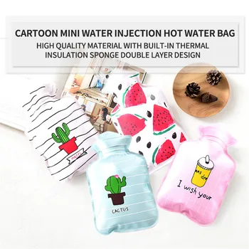 

300 ML Hot Water Bottle Warm Belly Treasure Cartoon Hand Warmer Filled Mini Explosion-proof Portable Hot Water Bags