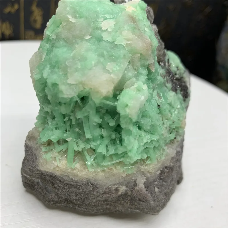 Около 280 г красивый природный Изумрудный Кварц минералы образец рейки целебные кристаллы необработанные драгоценные камни для украшения дома