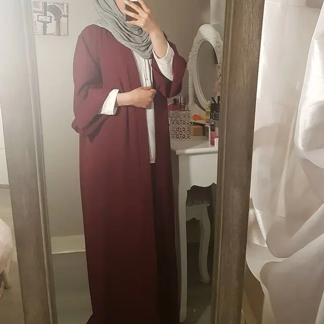 Abaya Dubai Muslim Dress Kaftan Kimono Bangladesh Robe Musulmane African Islamic Clothing Caftan Marocain Turkish Eid Gift Part 5