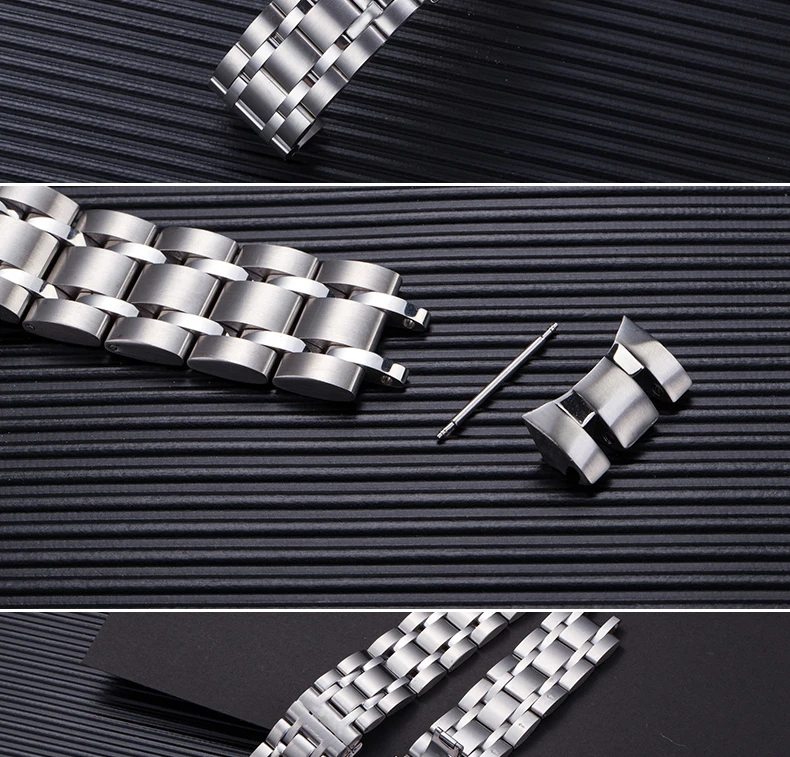 OTMENG ремешок для часов из нержавеющей стали 22 мм 23 мм 24 мм подходит для Tissot 1853 серии Кутюрье T035 ремешок для часов браслет