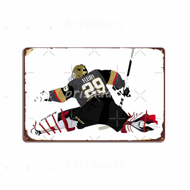 

Marc-André Fleury Metal Signs Printing Club Wall Decor Living Room Metal Posters