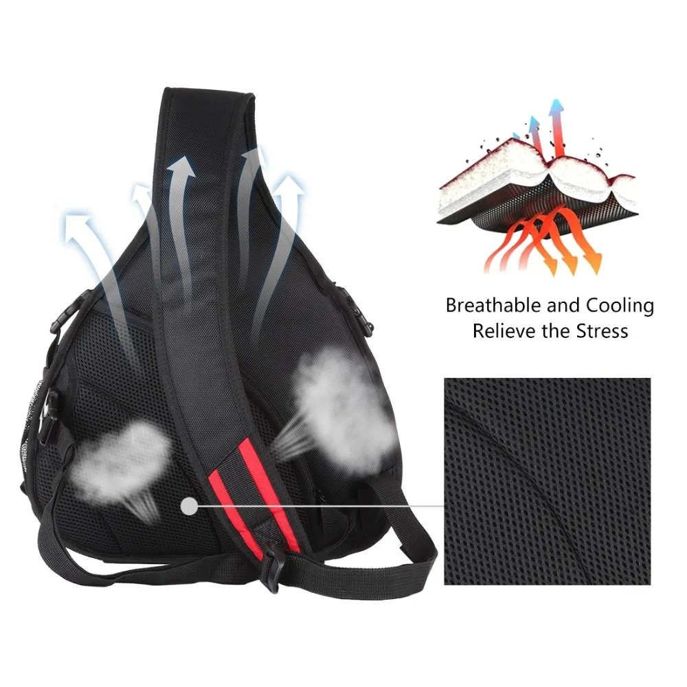 Single shoulder diagonal camera bag Professional Triangle SLR Camera Bag Sling Waterproof Backpack Messenger Digital DSLR Bags