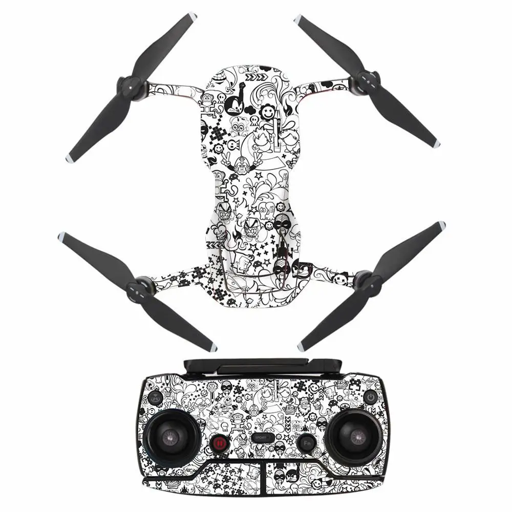 Мстители Водонепроницаемая наклейка для DJI MAVIC AIR Drone корпус+ контроллер защита кожи Квадрокоптер камера Дрон аксессуары - Цвет: YSDJM-A0306