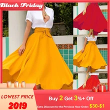 Длинная юбка женская мода весна лето повседневные однотонные длинные юбки Faldas Mujer Moda