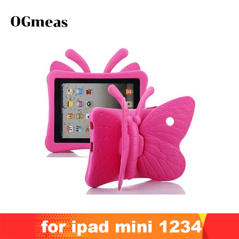 Чехол для IPad Mini 1 2 3 7 9 дюймовый мультяжный с бабочка подставка чехол планшета 4