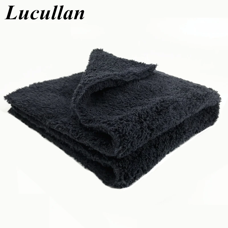 Lucullan Фирменное полотенце из микрофибры Super Glory Edgeless 40x40 см салфетки 500 г/см для