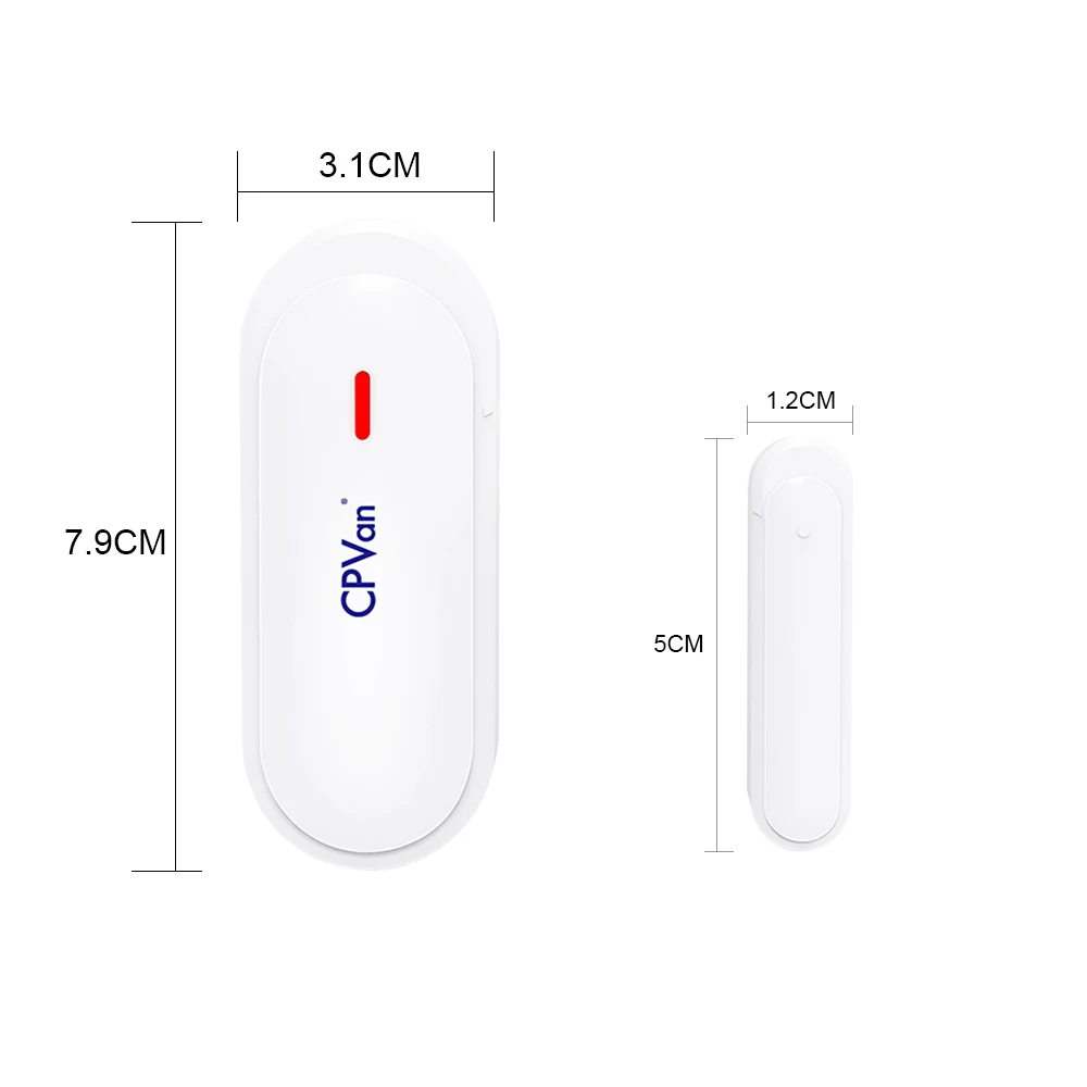 CPVAN Window Door Sensor Security Alarm Sensor Detector for Home/Store Security Sensor with Home Alarm System-433MHz