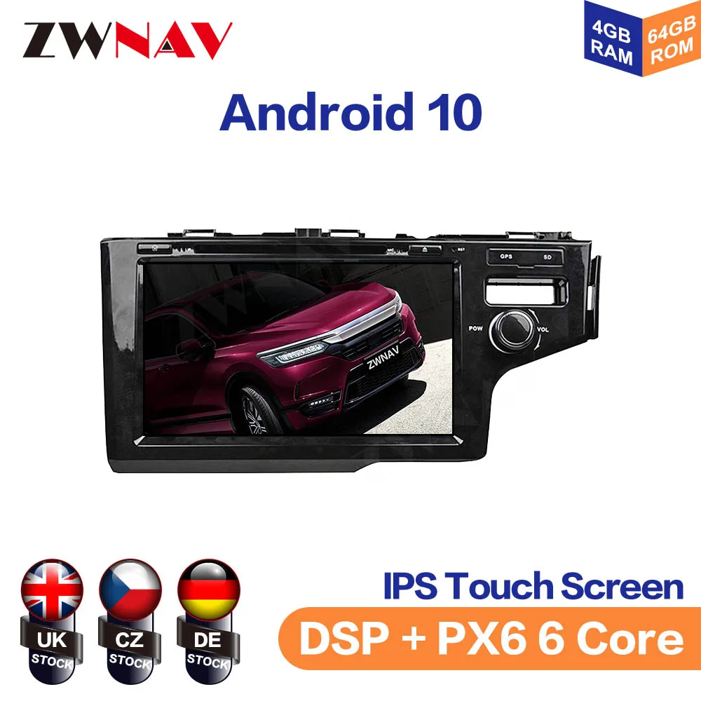 

Android 10 IPS Screen For Honda Fit 2014 Car Multimedia Player Navigation Audio Radio Stereo Head Unit Gps 2 din auto