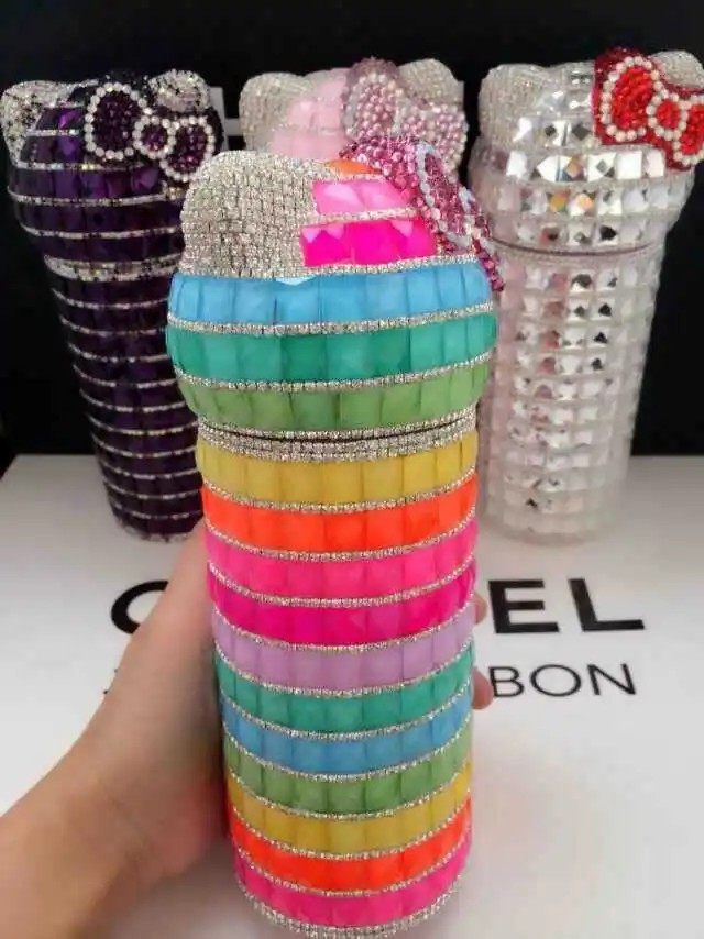 Термос из нержавеющей стали с мультяшным котом 360 мл термос блестящими