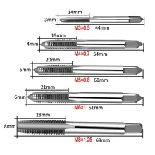

Adjustable T-Handle Ratchet Tap 85mm Wrench / 5pcs M3-M8 Metric Machine Screw Reamers Extractors Tap & Die