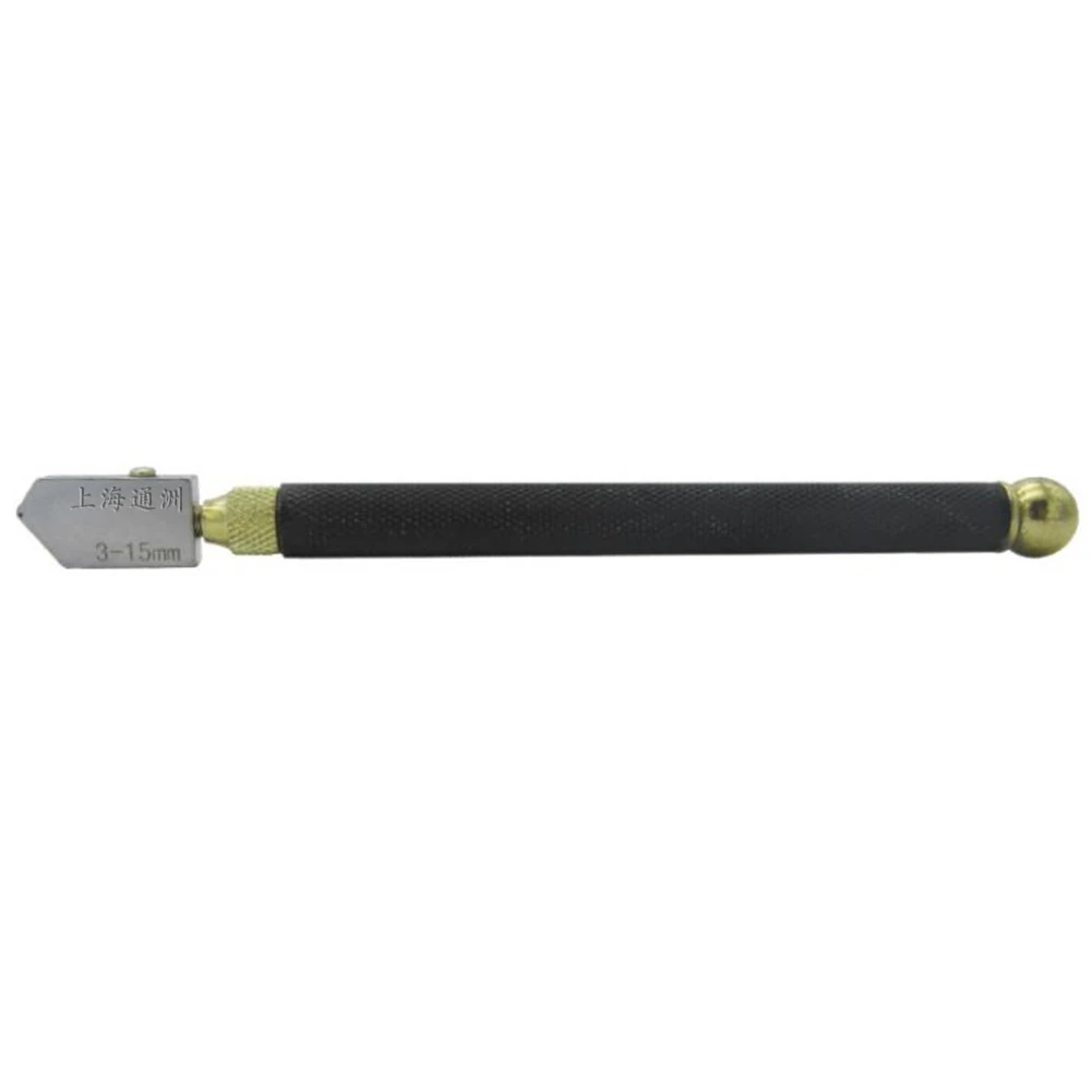 Professional Glass Cutter Diamond Tip Anti-slip Metal Handle 3-15mm Cutting Tool CLH@8 glass cutter