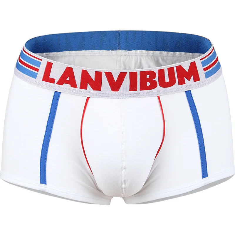 LANVIBUM бренд мужской одежды модные, пикантные трусы мужские Ropa Interior Hombre Cueca Masculina Мужчины мужское нижнее белье, боксеры LA614