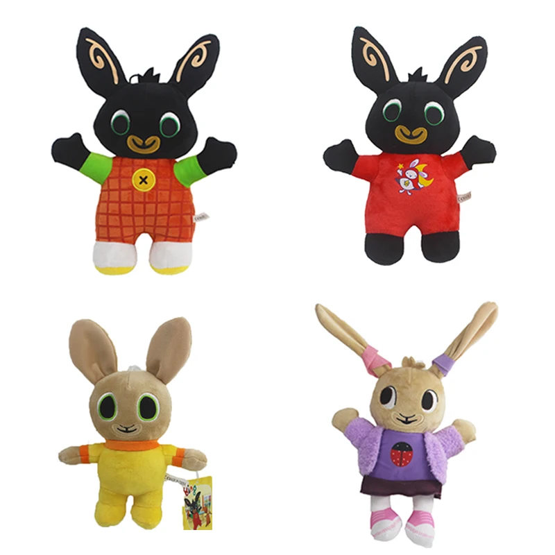 4 шт./лот Bing Bunny Hoppity Voosh Sula слон флоп плюшевая игрушка кукла Bing Bunny Плюшевые мягкие игрушки для детей детские подарки