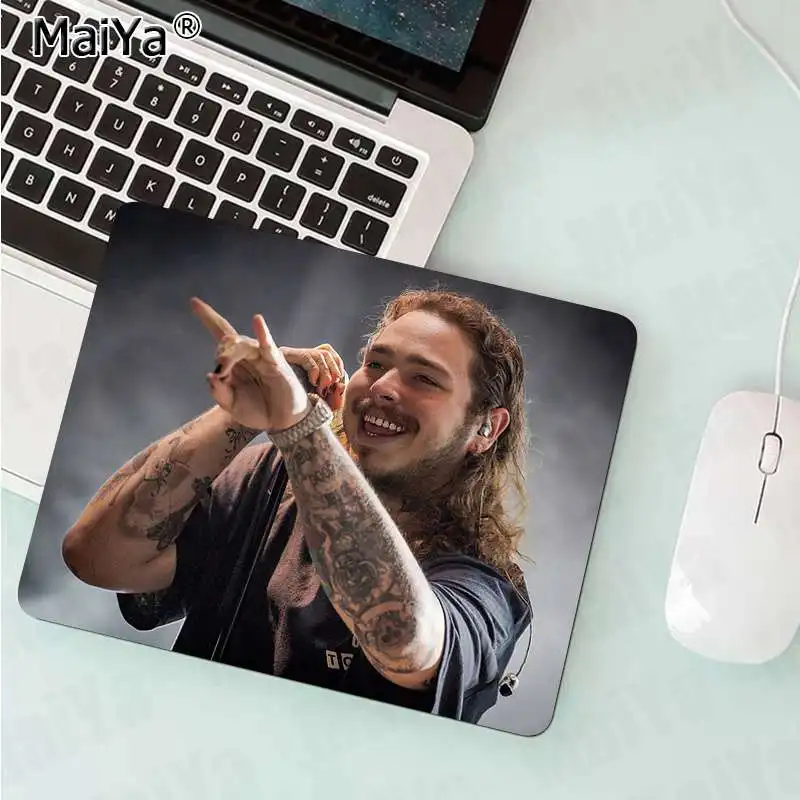 MaiYaCa Post_Malone маленький коврик для мыши PC компьютерный коврик резиновый PC компьютерный игровой коврик для мыши - Цвет: No Lock Edge18x22cm