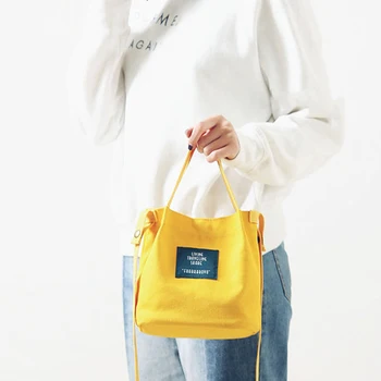 

New Canvas Women's Shoulder Bag Handbag Ptgirl Korean Messenger Bag Mini Crossbody Bags for Girls Handtassen Dames Bolsas Sacos