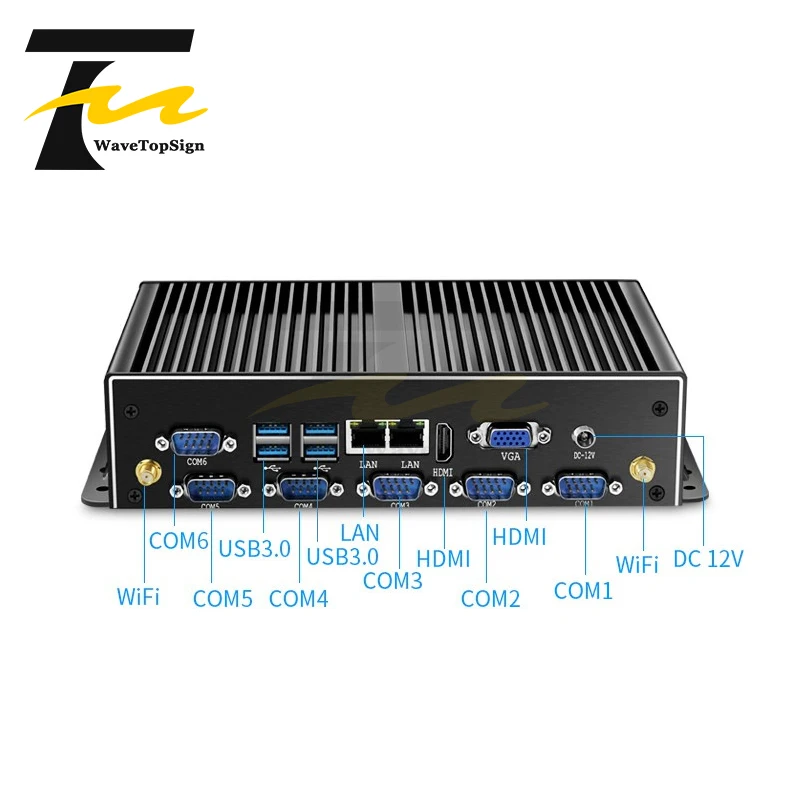 2955U/4500U Мини компьютер безвентиляторный Встроенный промышленный ПК мини IPC 6 серии хост