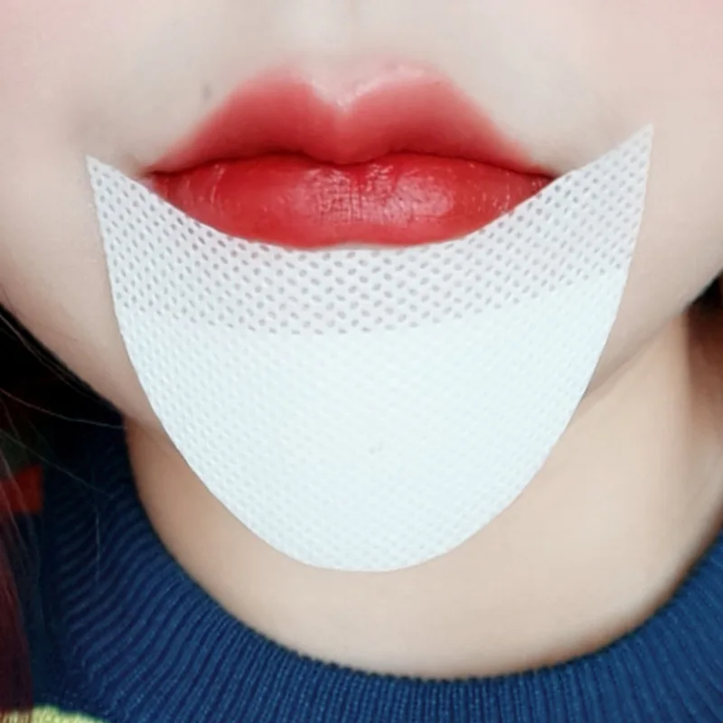 

50Pcss Lipstick Protector Disposable Pads Lint Free Patch False Eyelash Extension Makeup Tool Eyeliner Shield Eyeshadow Shield