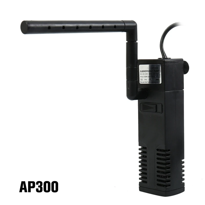 

Internal 3-in-1 Aquarium Filter Adjustable Turtle Tank Built-in Filter Pump