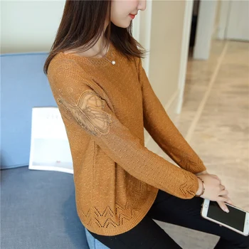 

New Women's Knitted Blouse in Spring 2020