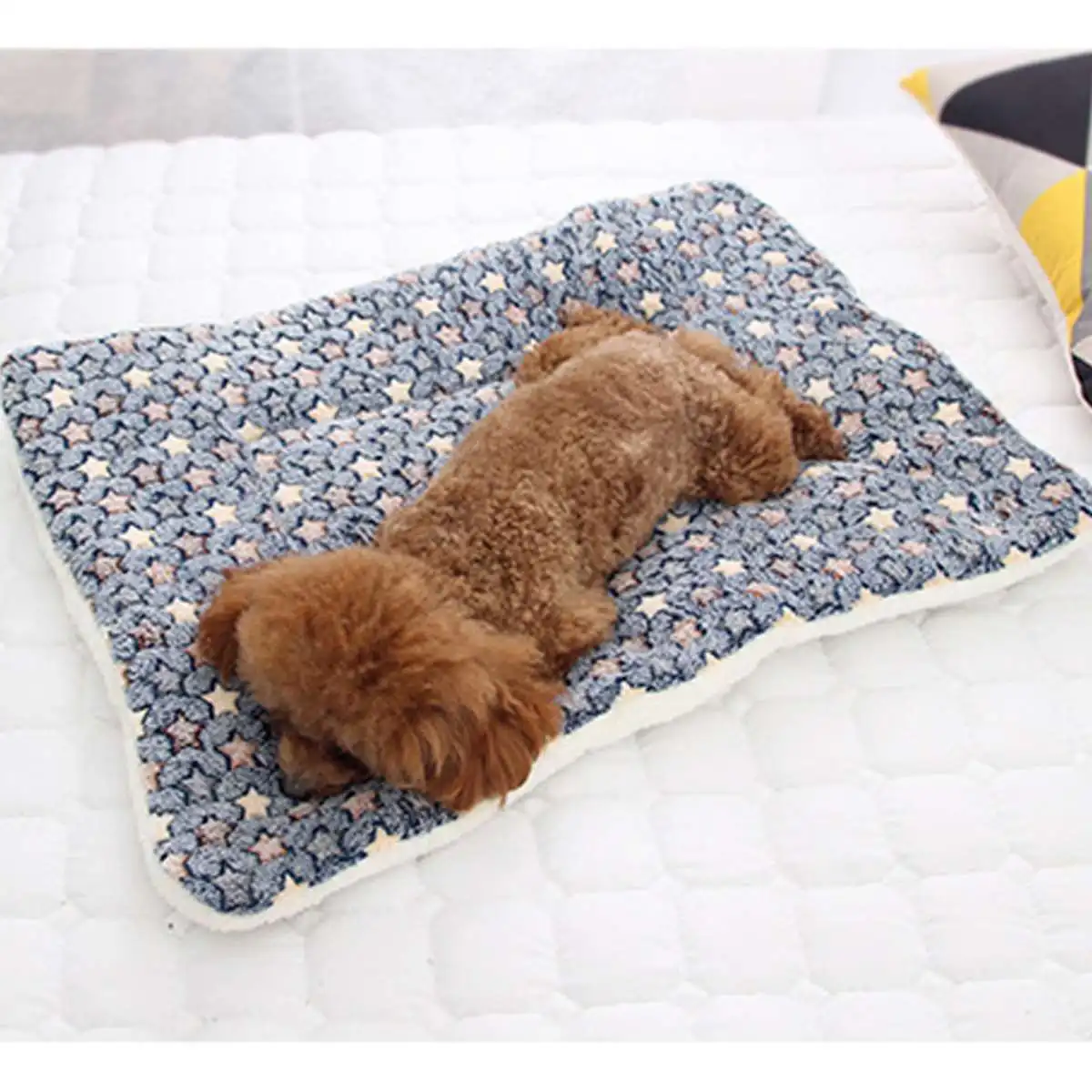 Теплая кровать для кошек и собак, принт со звездой, одеяло для щенков, мягкий фланелевый флисовый коврик для сна, чехлы для дома, товары для животных, собак 4 размера