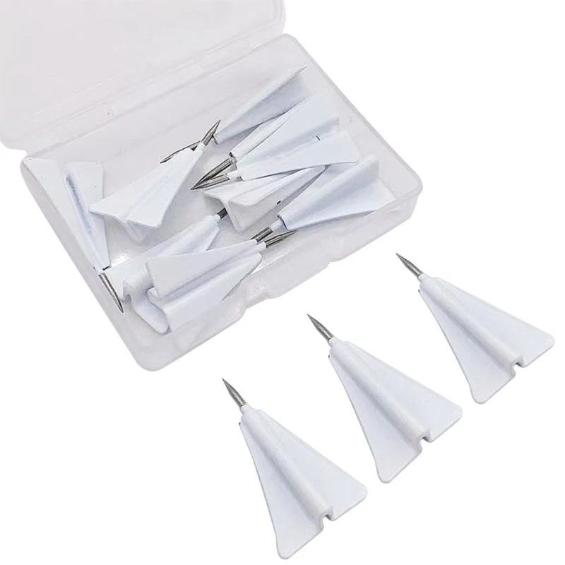Pack 12pcs Decorative Thumb Tacks 3D Airplane Push Pins Metal Push Pin Thumb Tack Cork Board Home Office DIY Work push pins