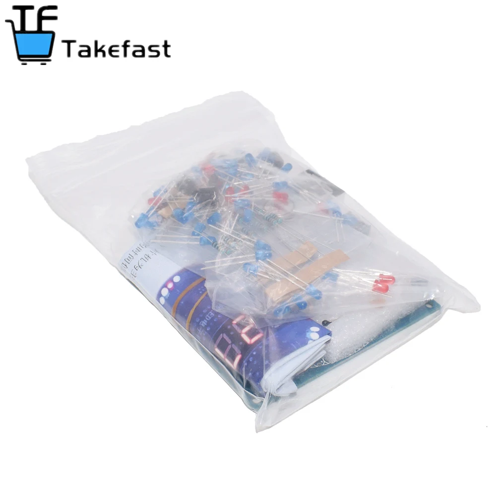 1PCS DIY Rotating Digital LED Display Module Alarm Electronic Clock Kit 51 SCM Learning Board 5V DS1302 | Электронные компоненты