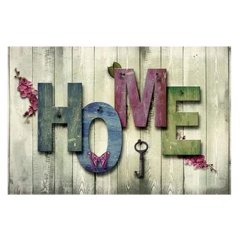 

Full Drill Round 5D Diy Diamond Painting Cross Stitch "HOME" Diamond Embroidery Rhinestone Decor Paintings Gift