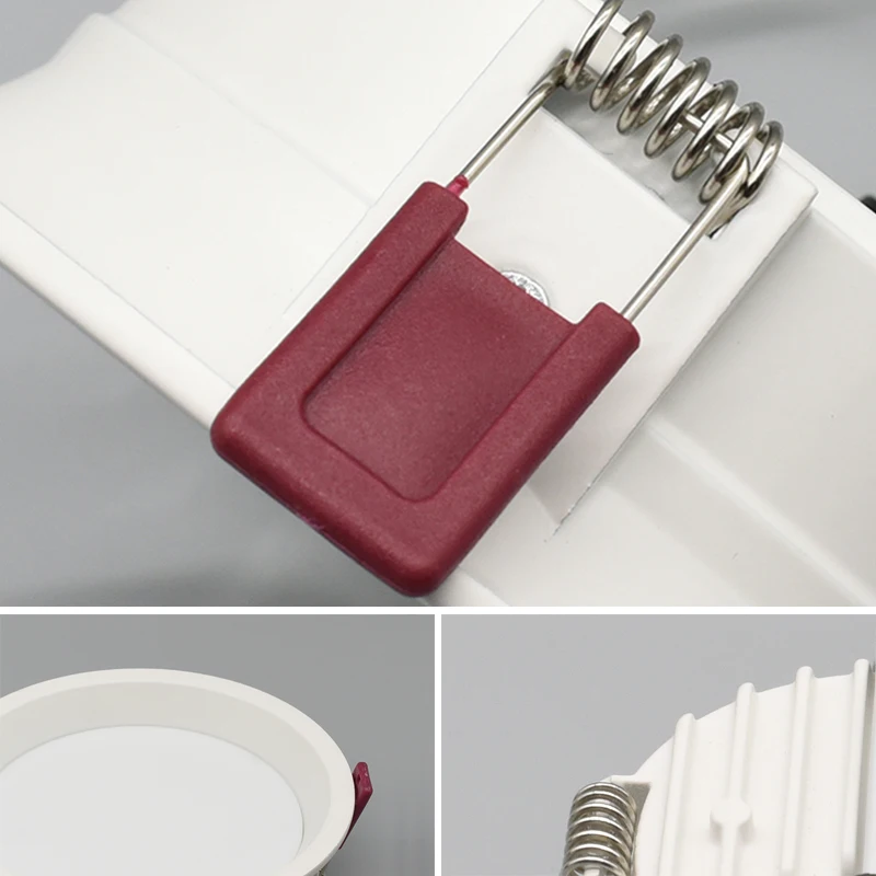 디 밍이 가능한 AC85 265V Recessed Anti Glare LED Downlights 7W 9W 12W 15W LED 천장 스포트 라이트 배경 램프 실내 조명