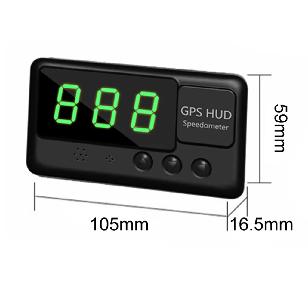 Универсальный HUD gps измеритель скорости для всех OBD дисплей с цифровой скоростью превышения скорости сигнализации напряжения охлаждающей жидкости