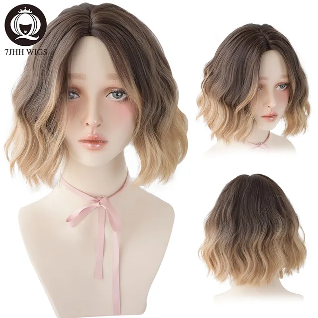 7jhh Vyushiesya Lolita Parik S Chelkoj Dlya Pariki Zhenshin Glubokaya Volna Korotkie Volosy Omber Oranzhevyj Chernyj Sinteticheskij Termostojkij Kosplej Bob Pariki Kupit Nedorogo V Internet Magazine S Dostavkoj Sravnenie Cen Harakteristiki Foto