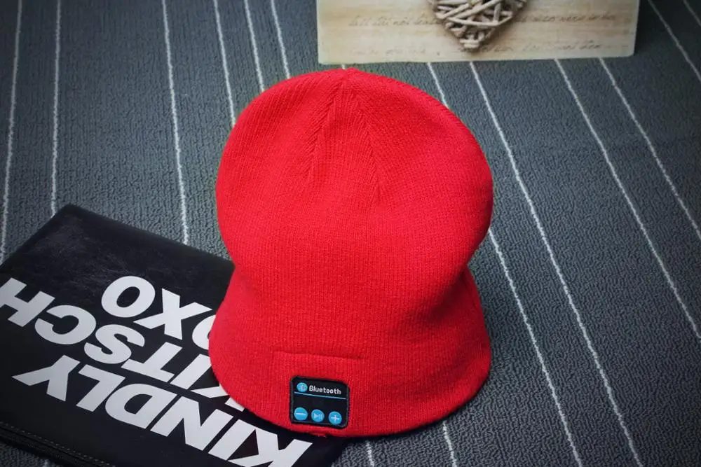 Беспроводная Шапка бини с Bluetooth для мужчин и женщин вязаная зимняя шапка