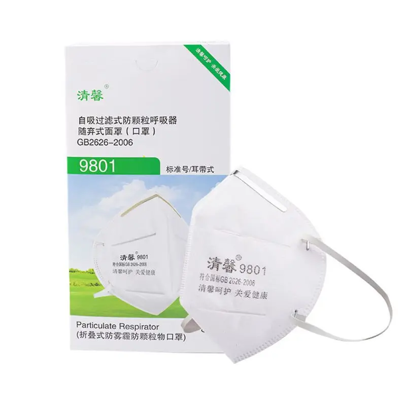

50Pcs Dust Masks Disposable Anti Smoke Pollution Ash Pollen Face Mask 5 Layer Air Filter Breathable Respirator