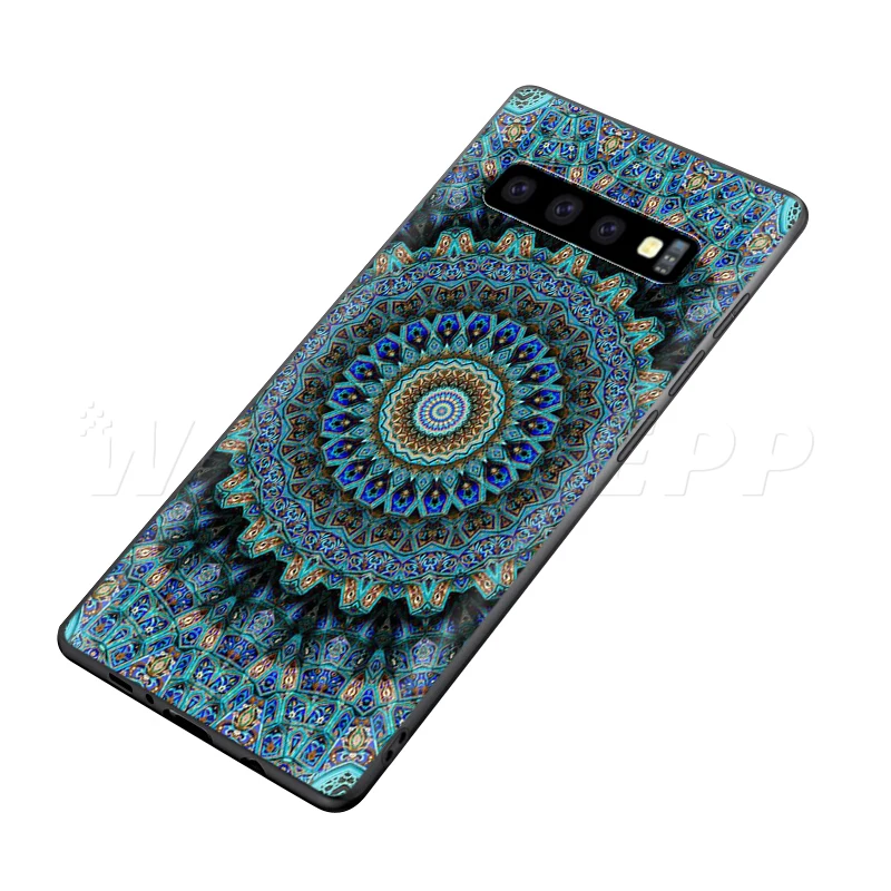 Webbedepp Мандала модный принт чехол для samsung Galaxy S7 S8 S9 S10 Edge Plus Note 10 8 9 A10 A20 A30 A40 A50 A60 A70