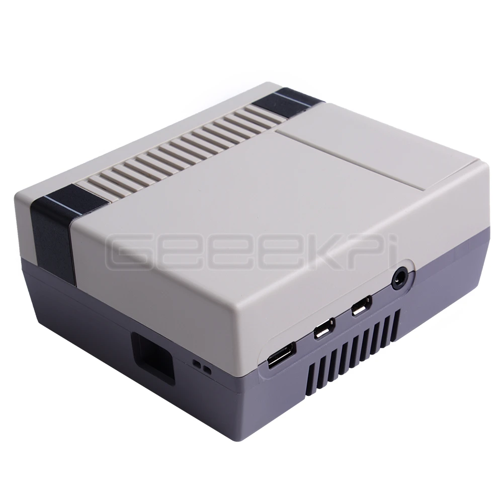 GeeekPi NES4Pi NES Стиль чехол Комплект ABS функциональный Вентилятор охлаждения радиаторы отвертки только для Raspberry Pi 4 B(4 Модель B