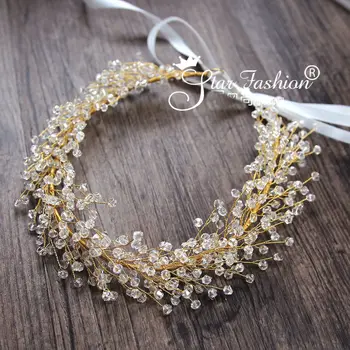 

Bridal Crystal headwear Hair Band Wedding Hair Band Accessories European jewelry bridal jewelry wholesale