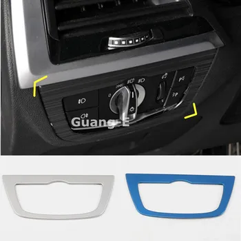 

Car Stick Stainless Steel Front Head Fog Light Switch Button Trim Frame Lamp 1pcs For BMW X3 XDrive 25i 28i 30i 2018 2019 2020