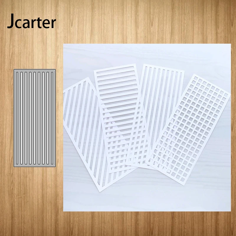 

New Design Metal Cutting Dies Rectangle Vertical Strip Craft Stencil for Scrapbooking Handmade Card Make Shape Album Decor Model