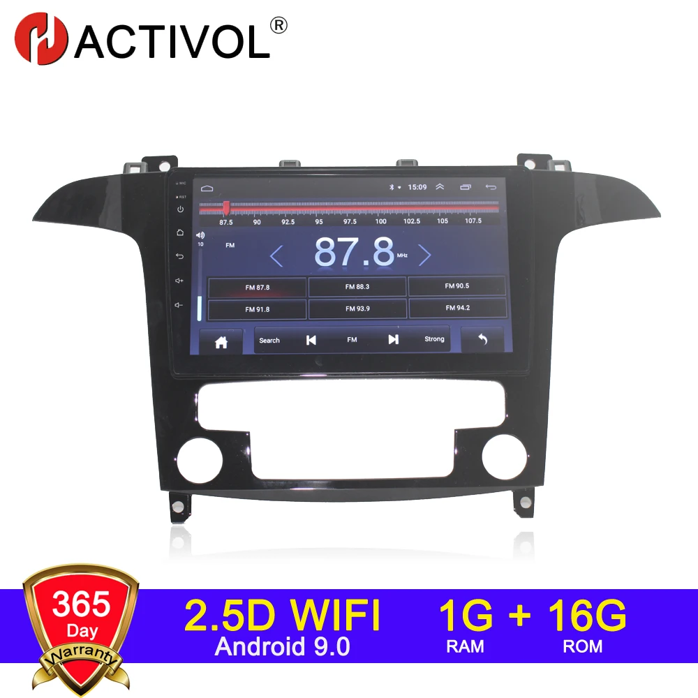 4G wifi 2G 32G Android 9,0 2 din автомагнитола для Ford S-Max s max 2007-2008 автомагнитола Автомобильная стерео автомагнитола - Цвет: Wifi 1G 16G
