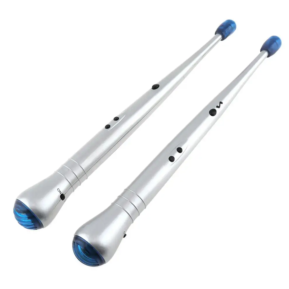 

2pcs Electronic Drumsticks Create Drum Sticks Crash & Snare Sounds with Sensitive Tip Speaker Percussion Instruments