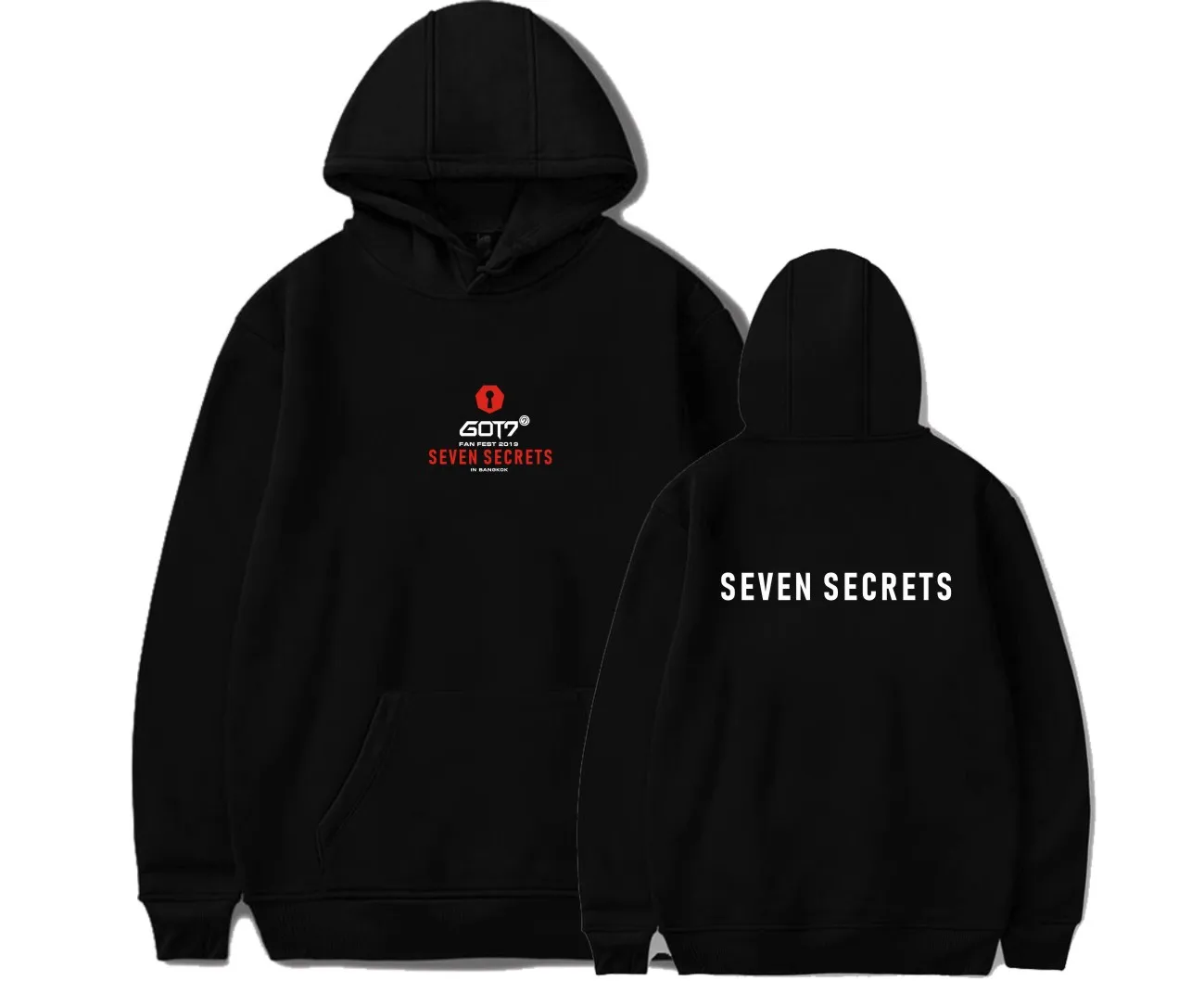 Новинка kpop Harajuku модные толстовки Got7 Seven Secrets концертный пуловер с принтом Мужские