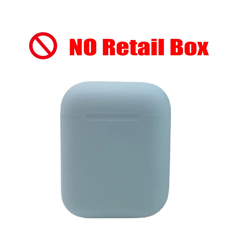 Light blue i12 tws original matte bluetooth earphone ear headphone bluetooth 5.0 Touch Pop up wireless headset sport for all smart phones - Цвет: Light blue