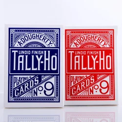 1pcs Original Tally-Ho No.9 Deck Magic Card Fan Or Round Back Playing Cards Poker Stage Magic Tricks for Professional Magician